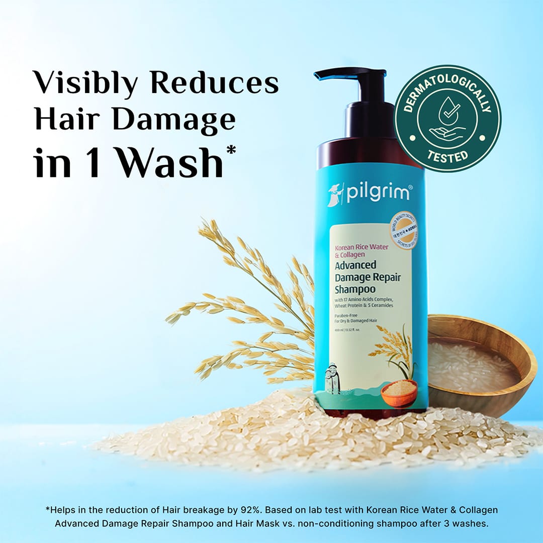 Korean Rice Water & Collagen Advanced Damage Repair Shampoo - 400ml