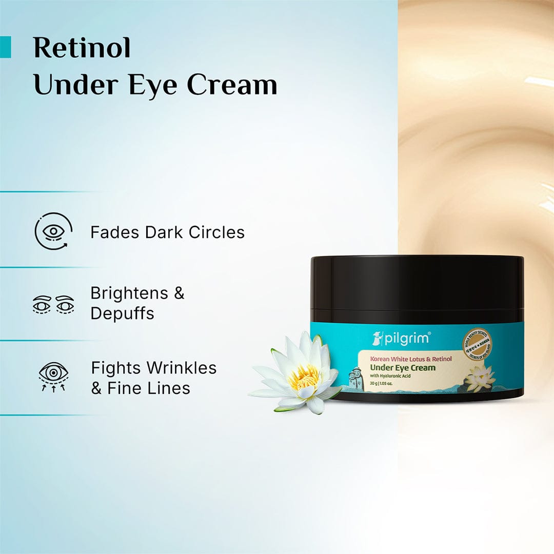 Retinol Under Eye Cream with Vitamin C & Hyaluronic Acid