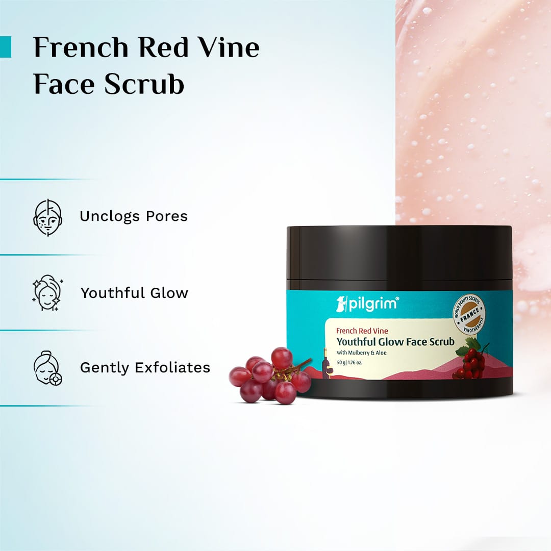 Red Vine Face Scrub + Face Wash Combo