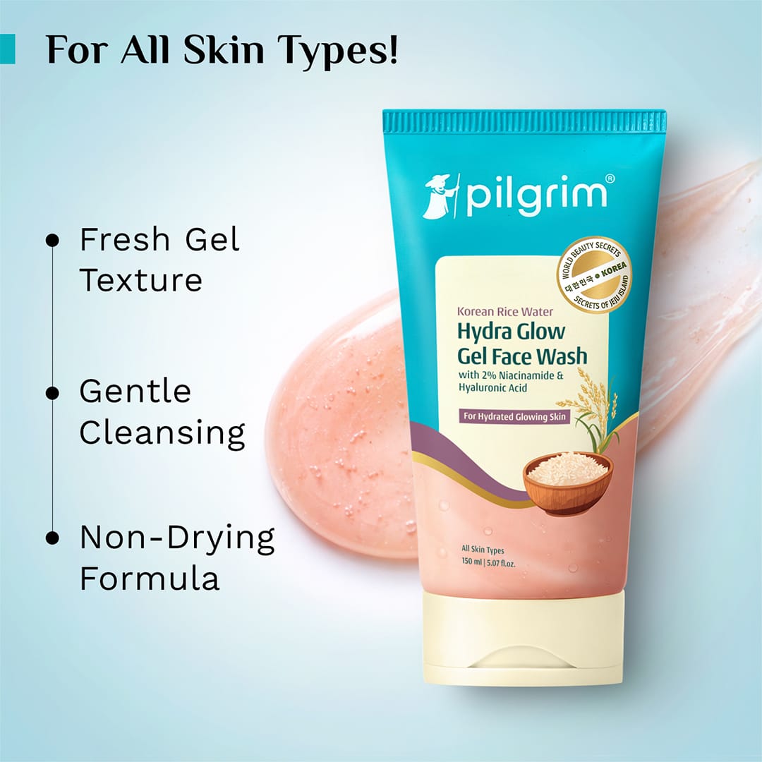 Korean Rice Water Hydra Glow Gel Face Wash