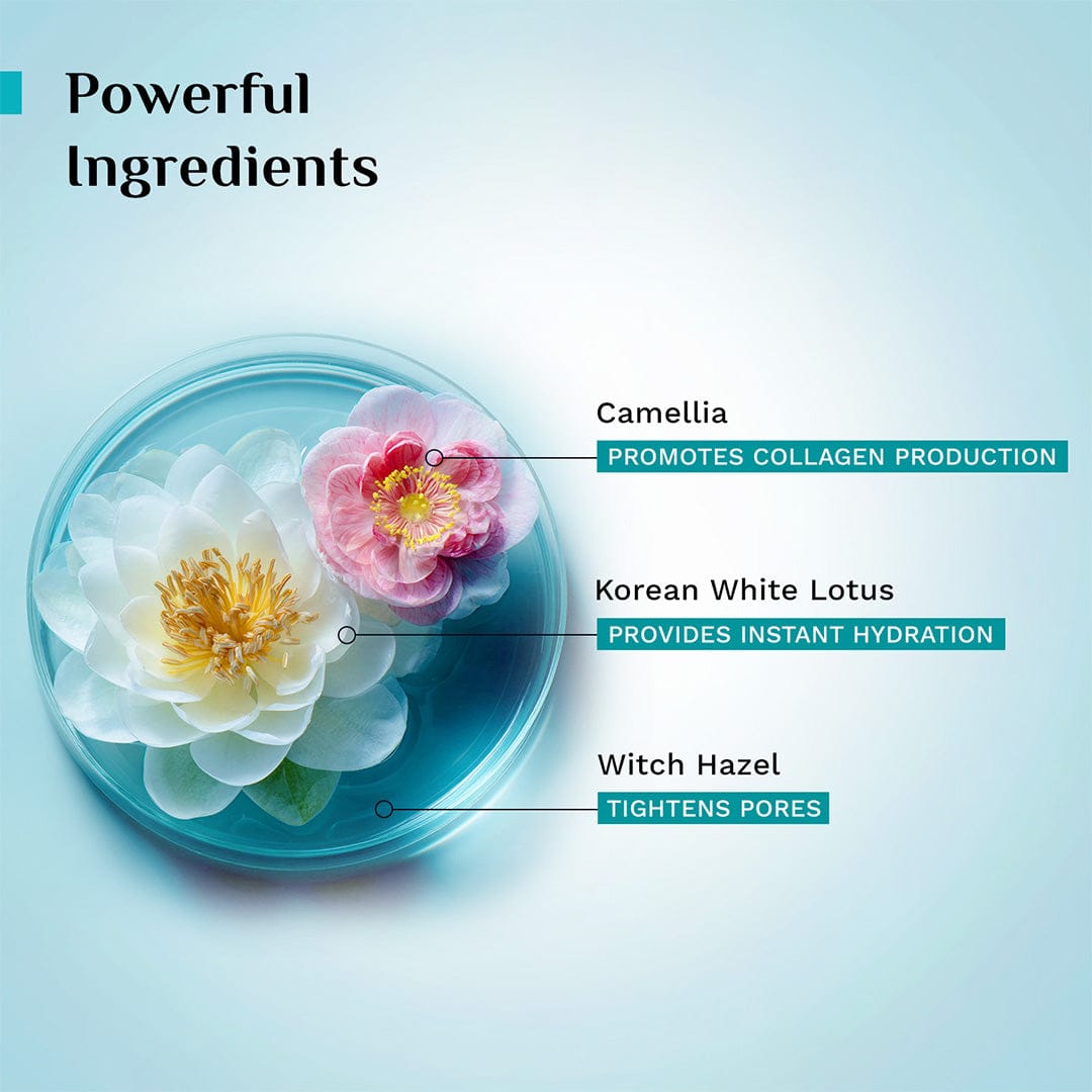 White Lotus Natural Face Mist & Toner with Camellia & Witch Hazel