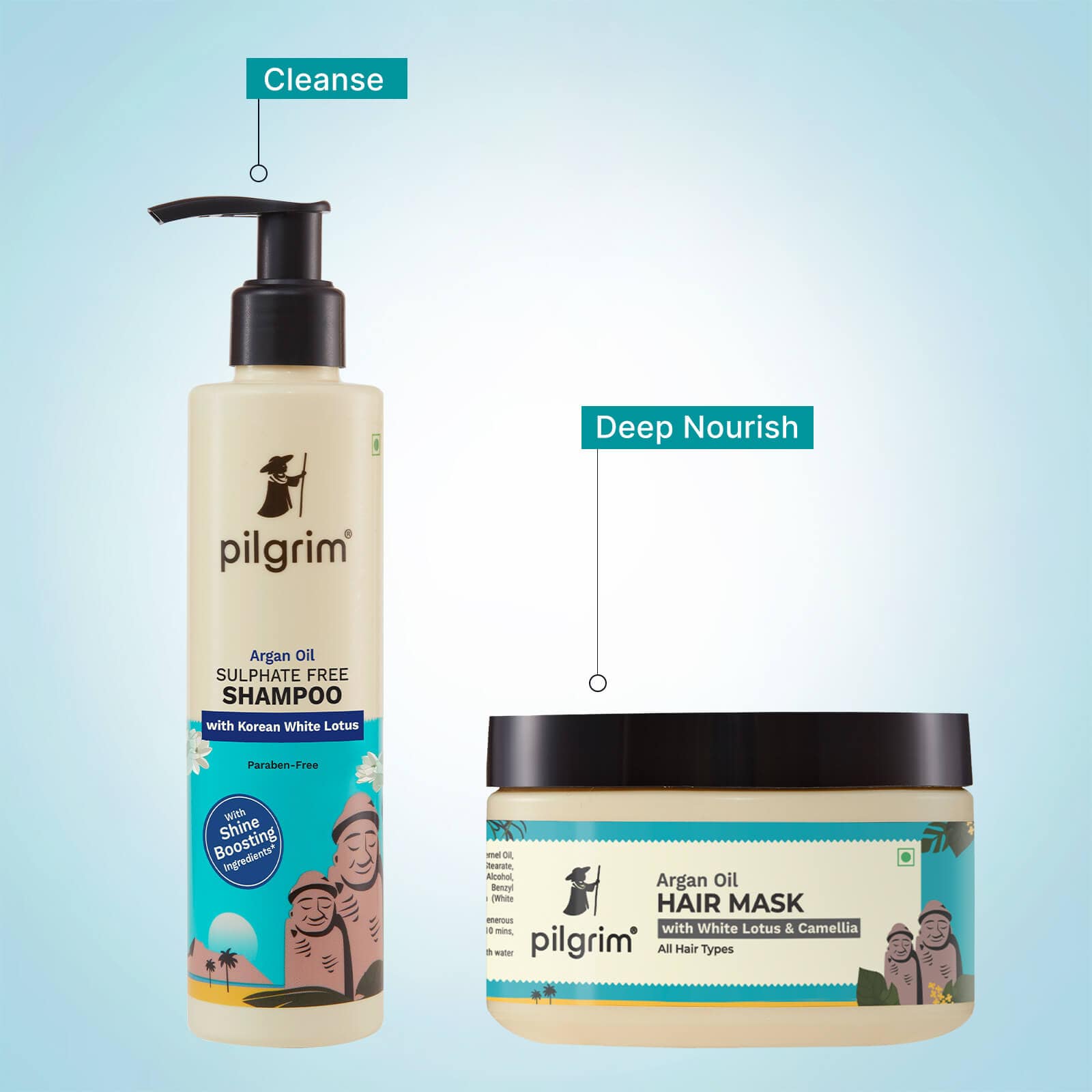 Sulphate Free Shampoo  & Argan Oil Hair Mask