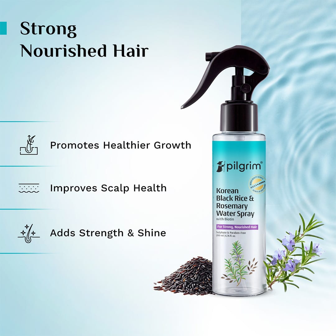 Korean Black Rice and Rosemary Water Spray With Biotin - 200ml