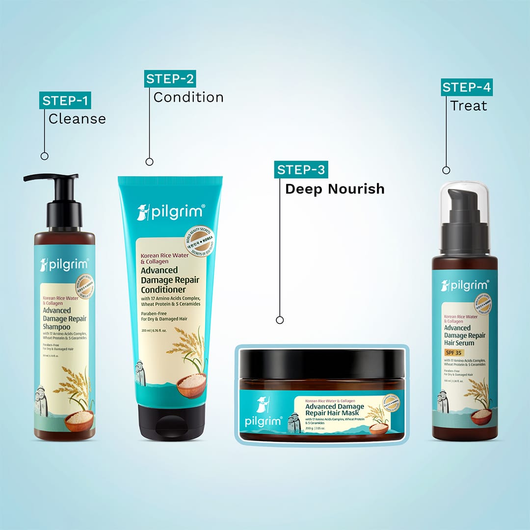 Korean Rice Water & Collagen Advanced  Damage Repair Hair Mask