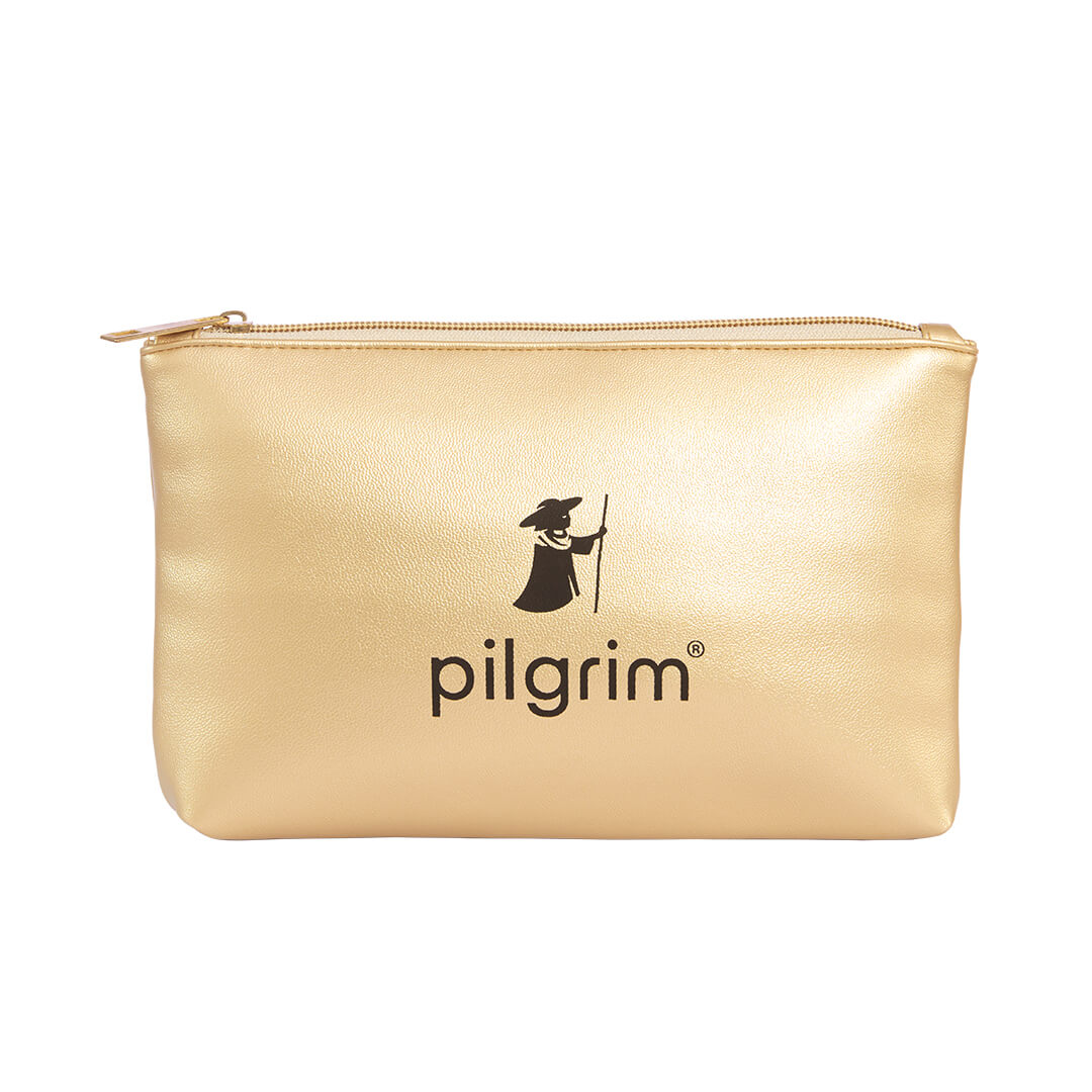 Gold Makeup Pouch