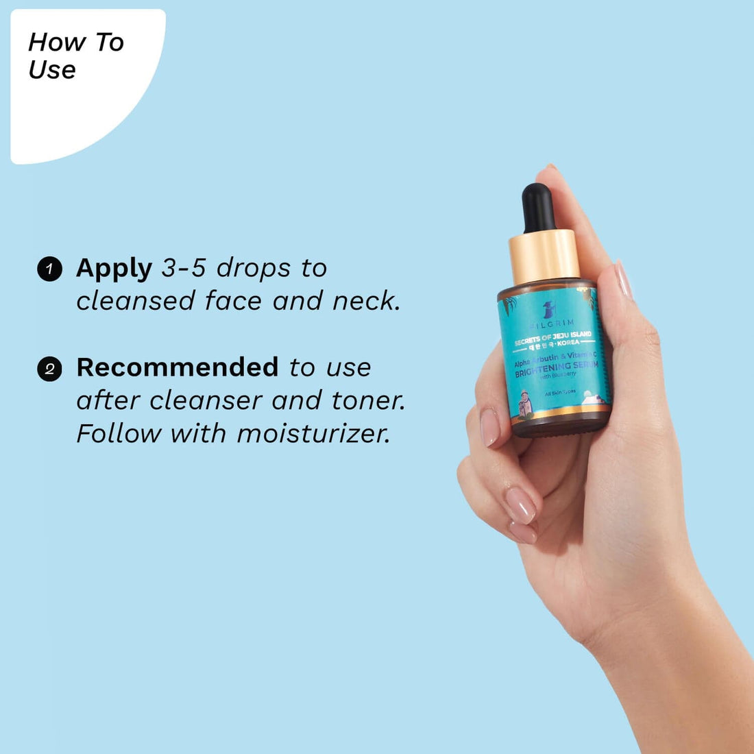 Skin Brightening Serum Korean KBeauty Pilgrim Face Care