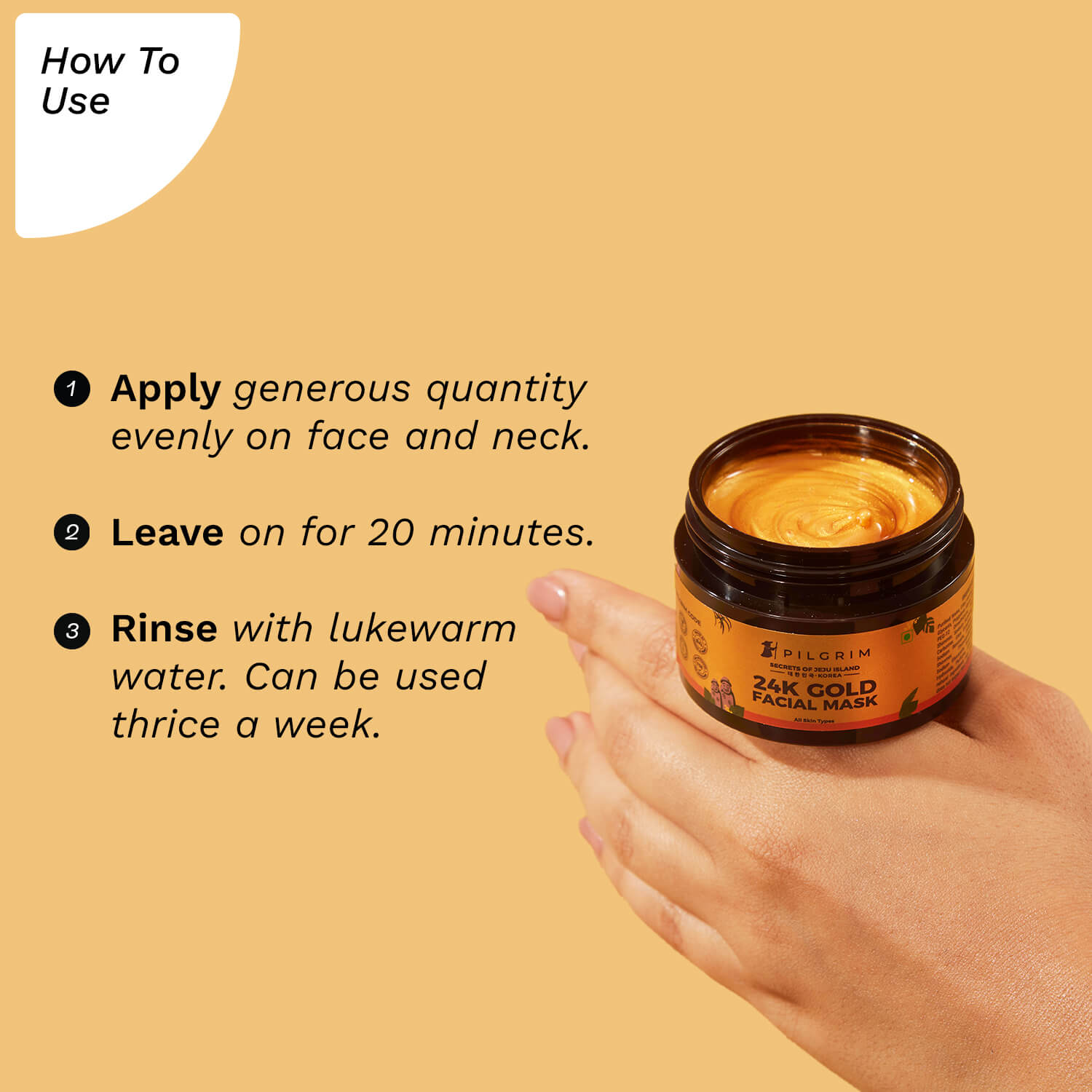 24K Gold Facial Mask - 50.gm