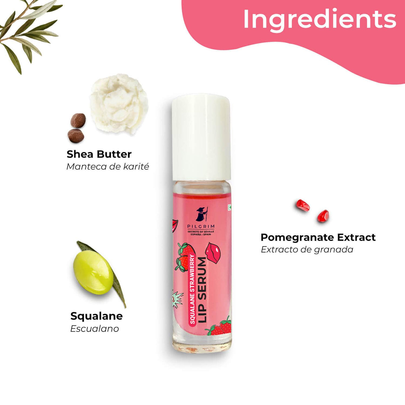 Squalane Strawberry Lip Serum Spanish Beauty Products