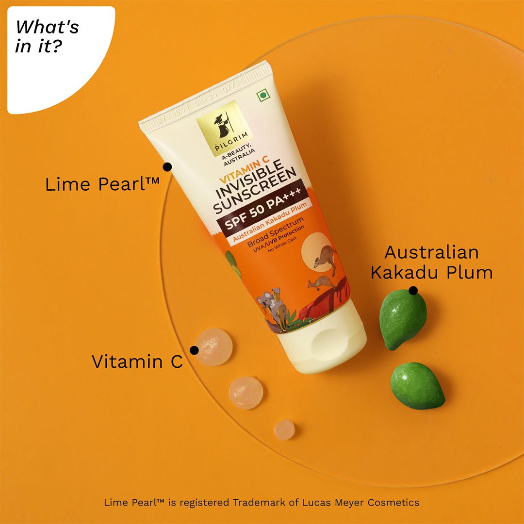 VITAMIN C Invisible Sunscreen SPF 50 PA+++ Australian Kakadu Plum