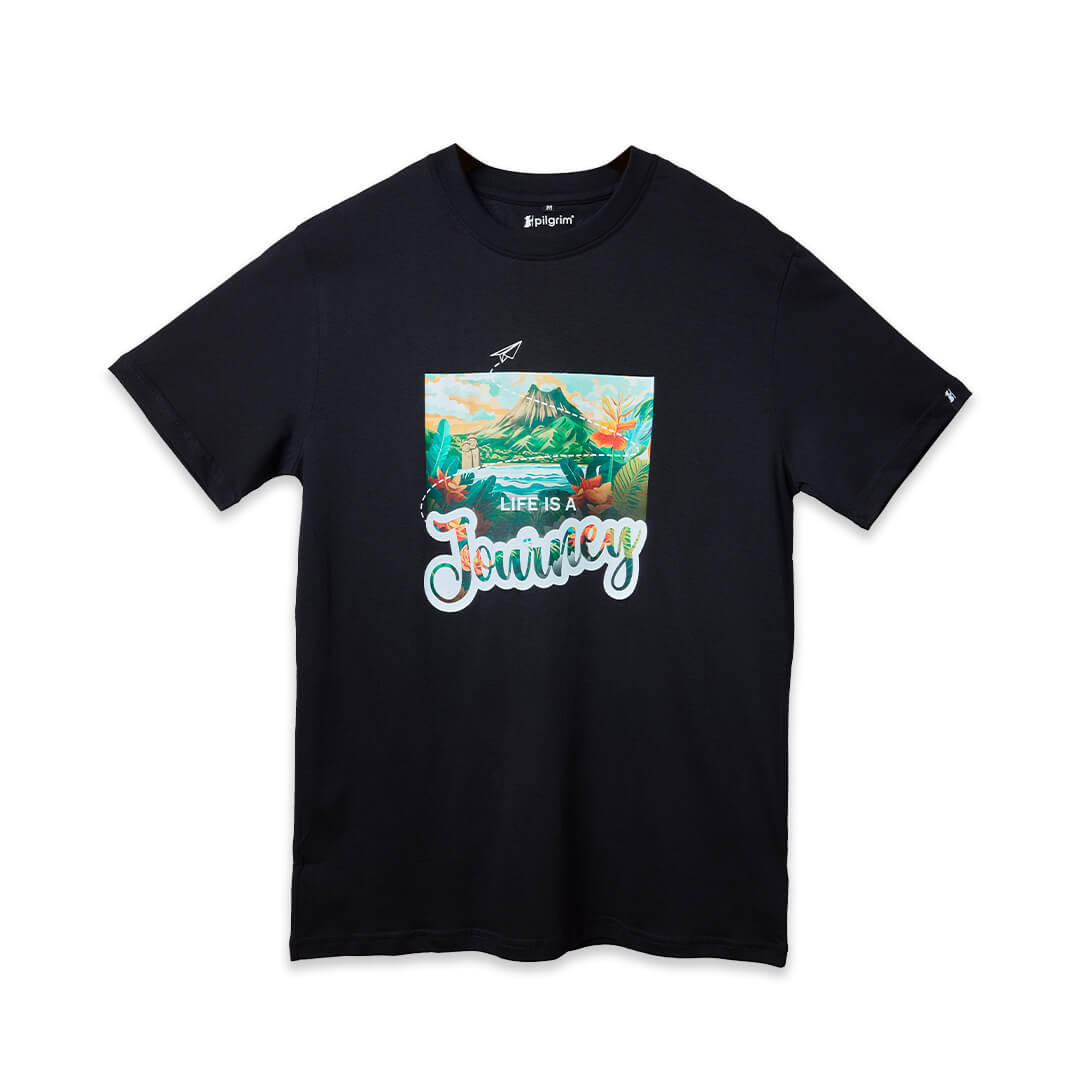 #Select Print_Pilgrim Life is a Journey T-shirt