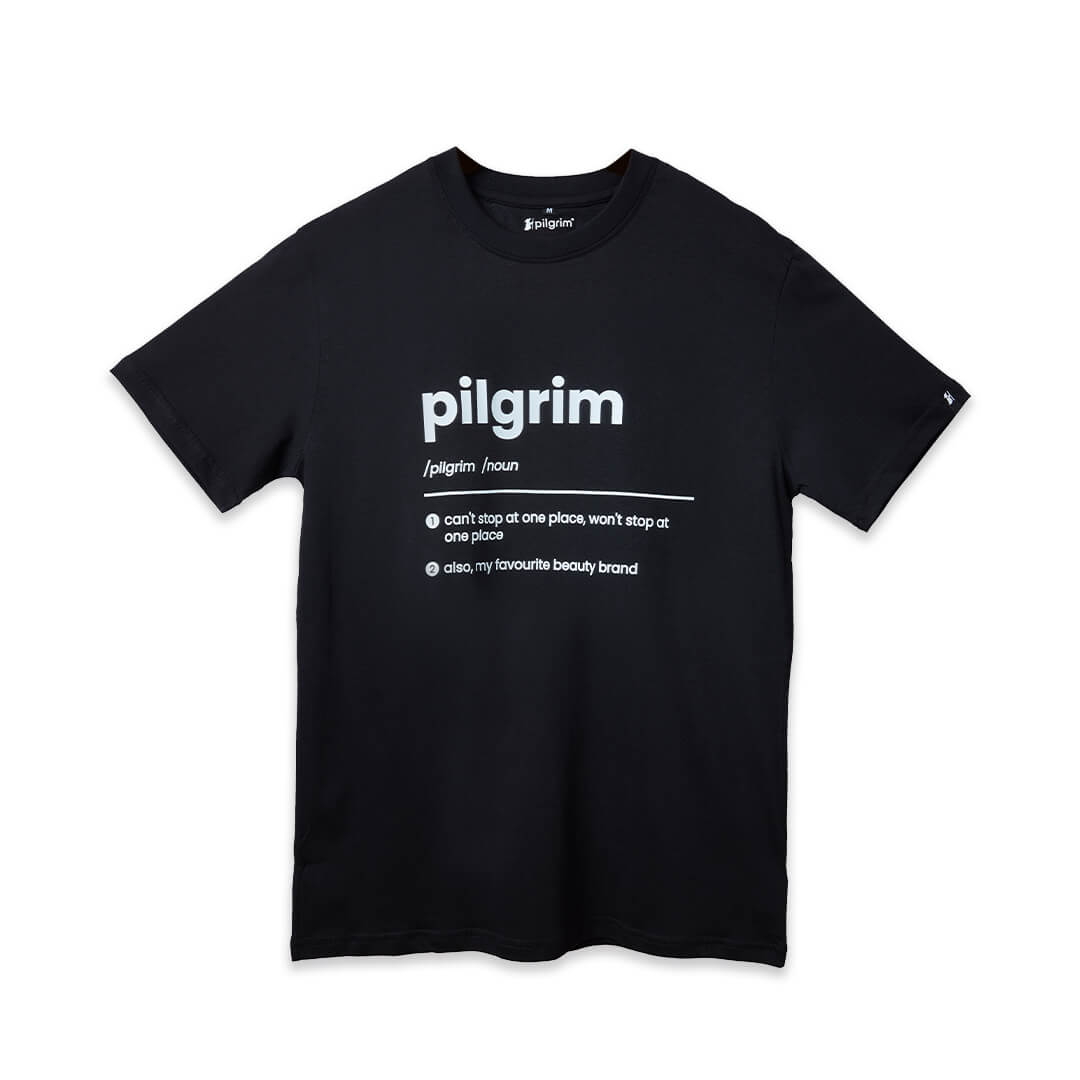 #Select Print_Pilgrim Black T-shirt