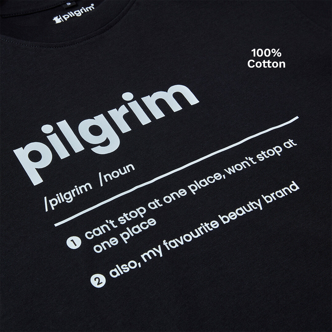 #Select Print_Pilgrim Black T-shirt