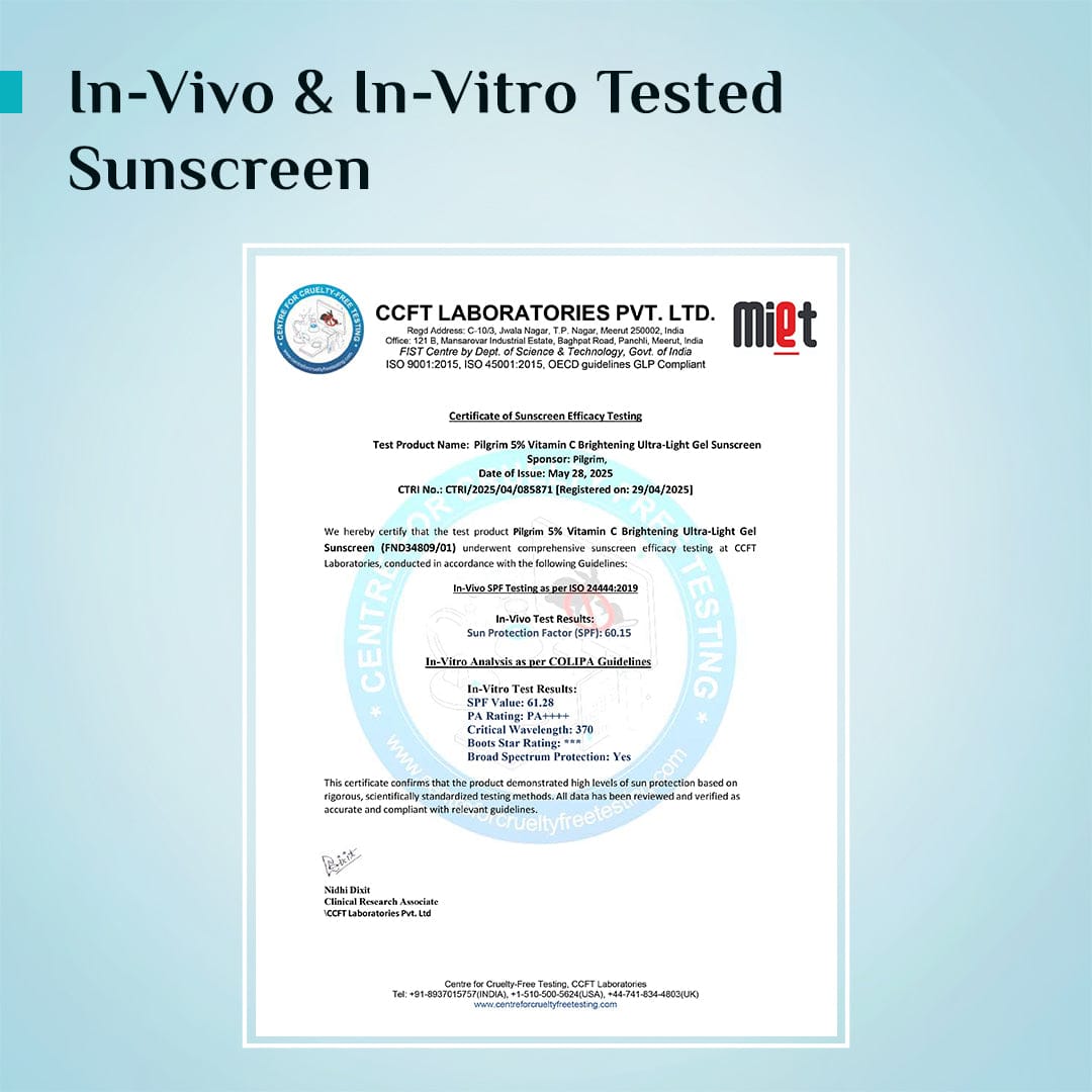 5% Vitamin C Brightening Ultra Light Gel Sunscreen SPF 60 PA++++