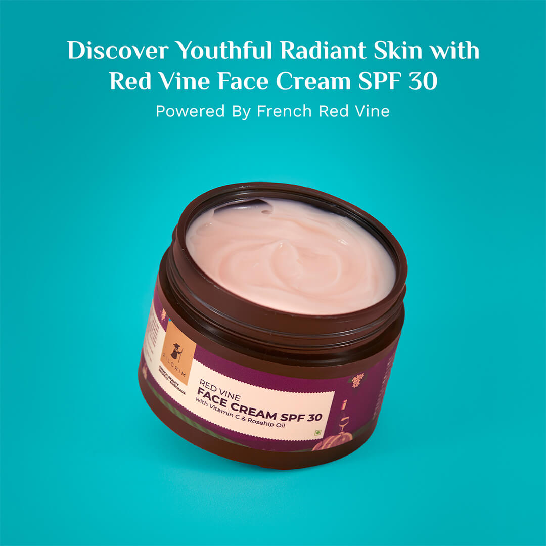 Red Vine Face Cream SPF 30 with Vitamin C & Rosehip Oil (PA+++)