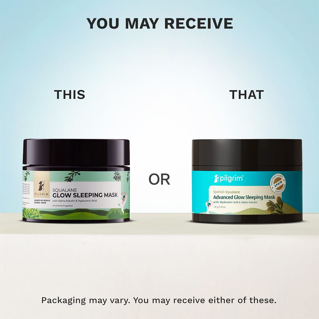 Spanish Squalane Advanced Glow Sleeping Mask with Hyaluronic Acid & Alpha Arbutin