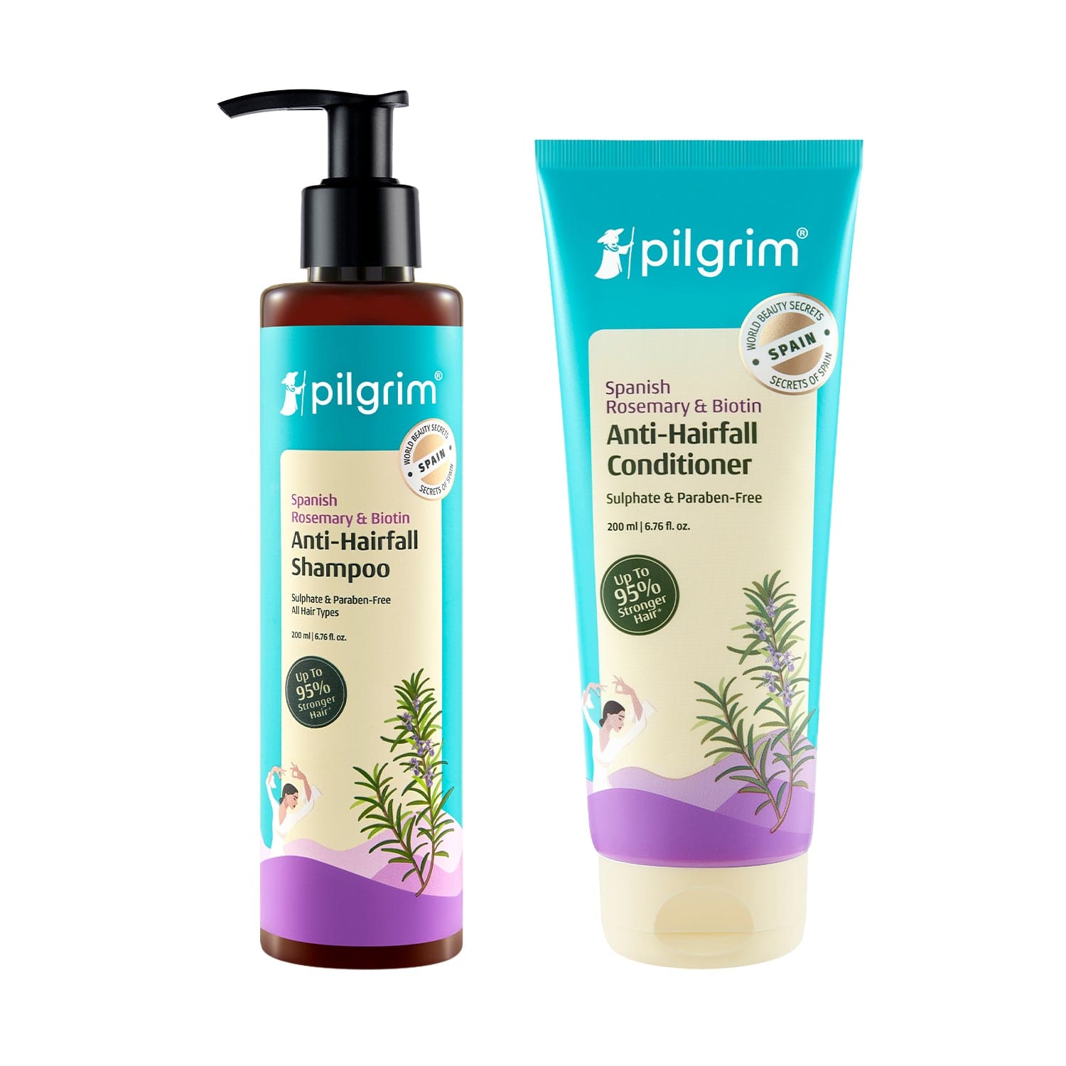 Spanish Rosemary & Biotin Anti-Hairfall Shampoo & Conditioner Combo