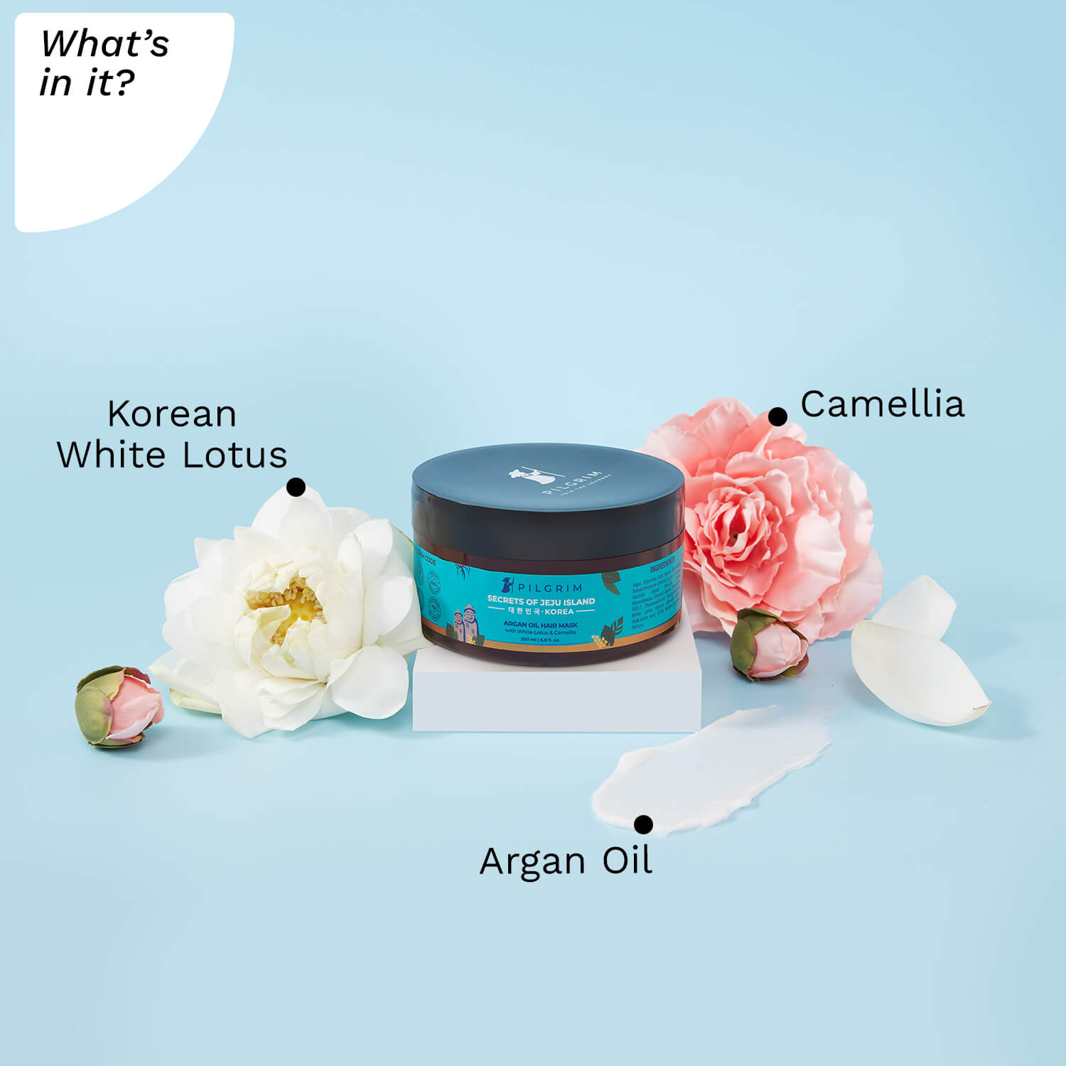 Argan Oil Hair Mask with White Lotus & Camellia