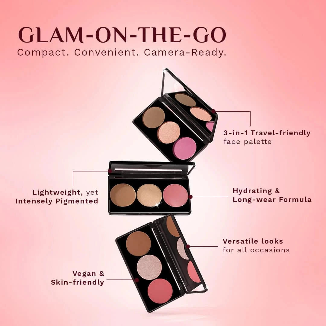 Rosé Touch 3-in-1 Face Palette