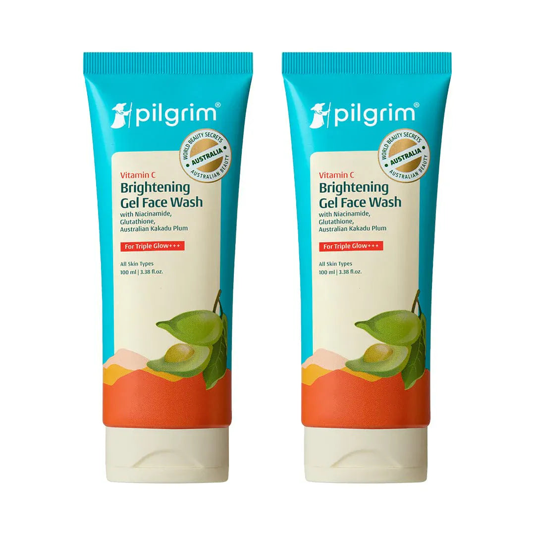 Vitamin C Brightening Gel Face Wash - 100ml Pack of 2