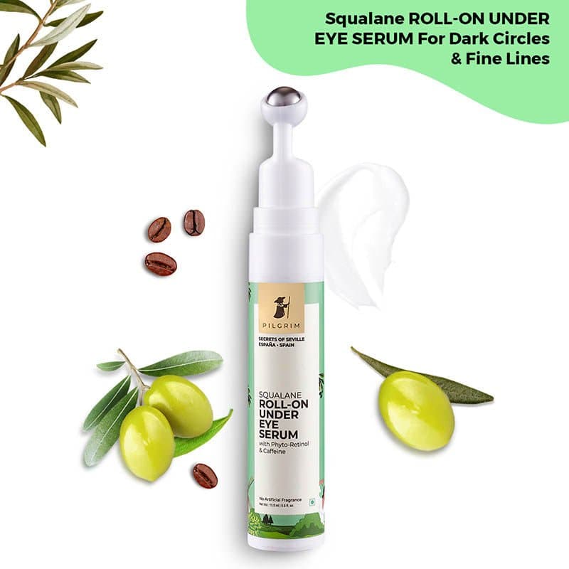 Squalane Roll-On Under Eye Serum - Pilgrim India