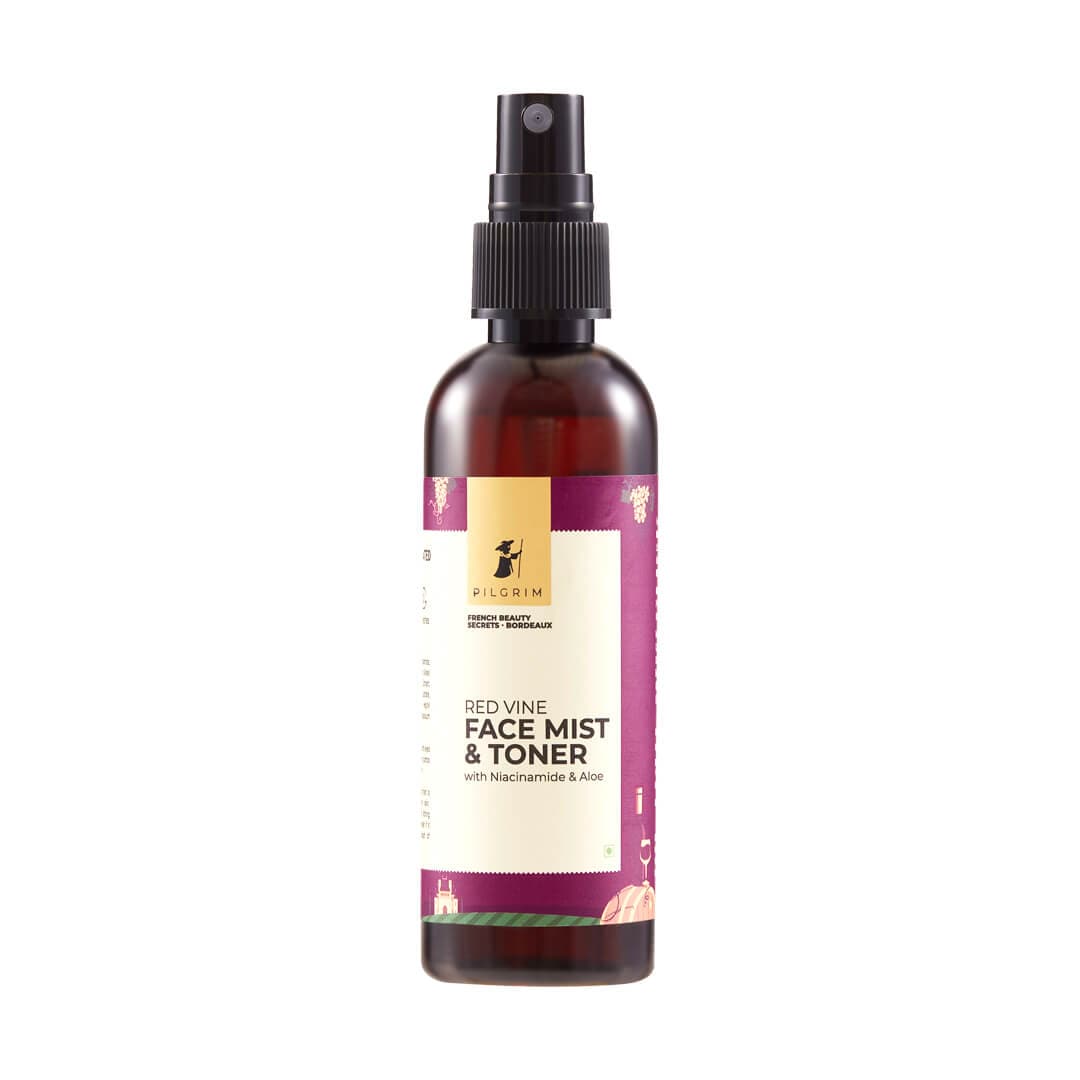 Red Vine Face Mist & Toner with Niacinamide (Vit. B3) & Aloe - Pilgrim India