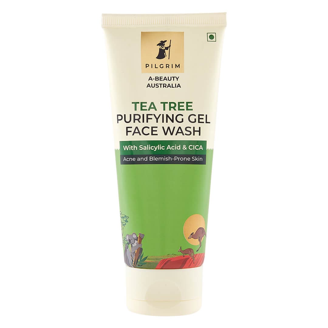 Tea Tree Purifying Gel Face Wash - Pilgrim India